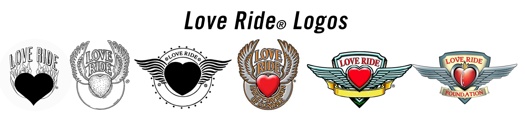 Love Ride Logos